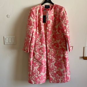 Lafayette 148 New York brocade sheath dress and matching coat. Size 16.